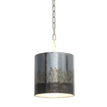Cannery One Light Mini Pendant in Ombre Galvanized by Varaluz