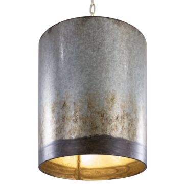 Cannery Three Light Pendant in Ombre Galvanized by Varaluz