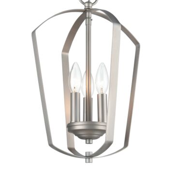 Ivey Lake Three Light Chandelier in Satin Nickel by Millennium