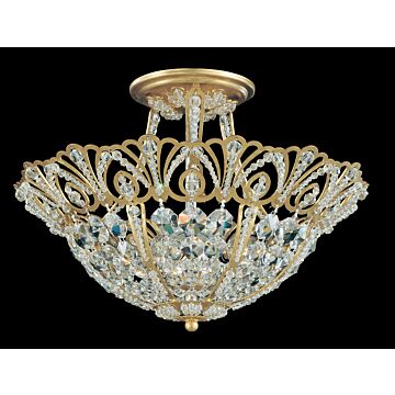 Rivendell Five Light Semi Flush Mount in Heirloom Bronze by Schonbek