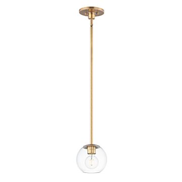 Branch One Light Pendant in Natural Aged Brass by Maxim
