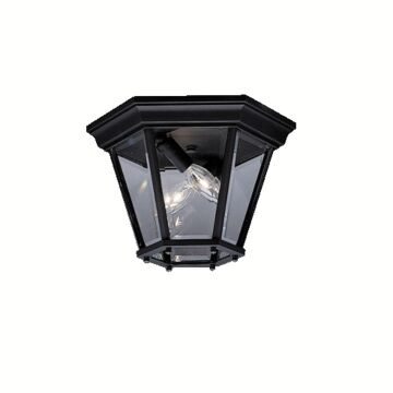 Madison Two Light Outdoor Ceiling Mount in Black by Kichler
