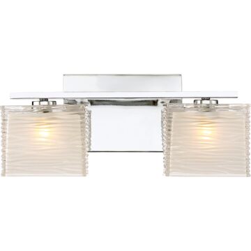 Westcap Two Light Bath Fixture in Polished Chrome by Quoizel