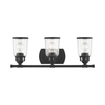 Lawrenceville 3-Light Bathroom Vanity Light in Black