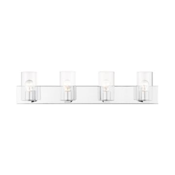 Zurich 4-Light Bathroom Vanity Light in Polished Chrome