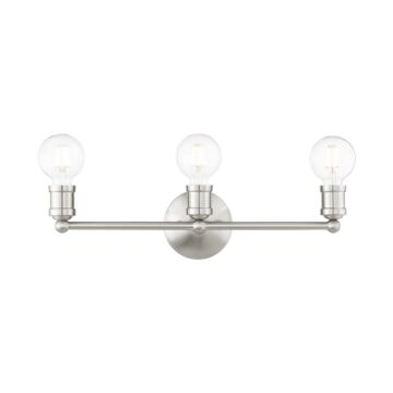 Lansdale 3-Light Bathroom Vanity Light in Brushed Nickel