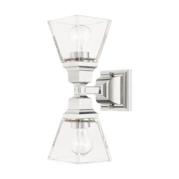Mission 2-Light Wall Sconce in Polished Chrome