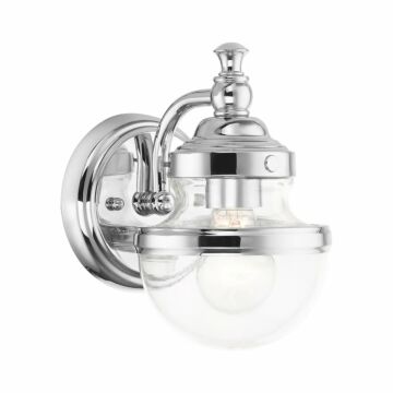 Oldwick 1-Light Bathroom Vanity Light in Polished Chrome