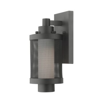 Nottingham 1-Light Outdoor Wall Lantern in Textured Black