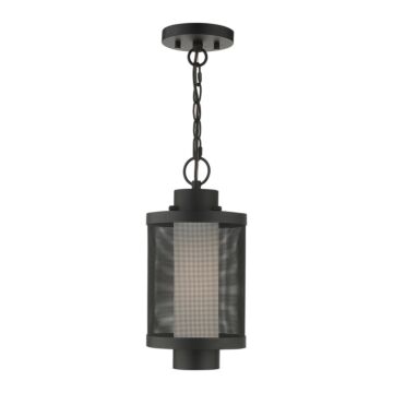 Nottingham 1-Light Outdoor Pendant in Textured Black