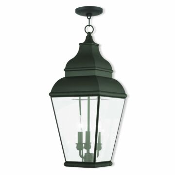 Exeter 3-Light Outdoor Pendant in Black