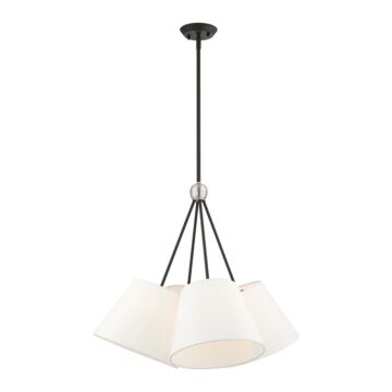 Prato 4-Light Chandelier in Black