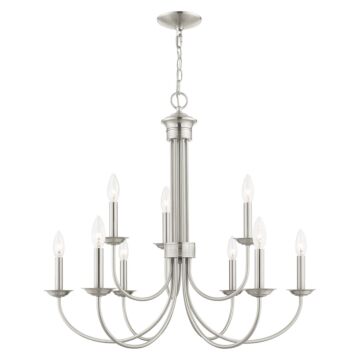 Estate 9-Light Chandelier in Brushed Nickel