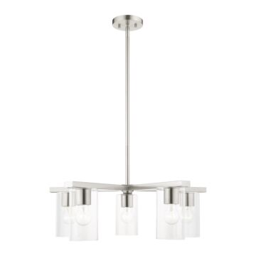 Zurich 5-Light Chandelier in Brushed Nickel