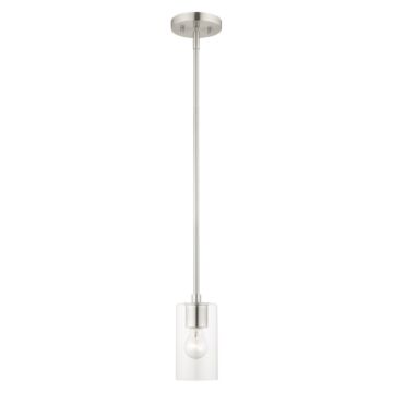 Zurich 1-Light Pendant in Brushed Nickel