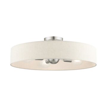Venlo 4-Light Semi-Flush Mount in Brushed Nickel