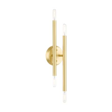 Soho 4-Light Wall Sconce in Satin Brass