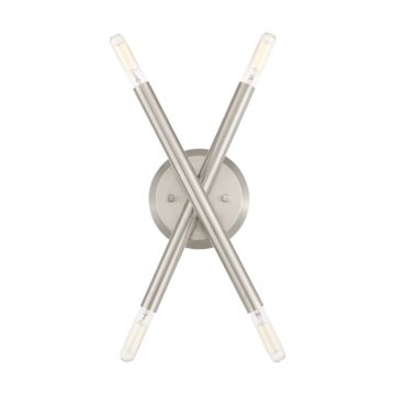 Soho 4-Light Wall Sconce in Brushed Nickel