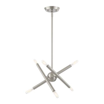 Soho 6-Light Chandelier in Brushed Nickel