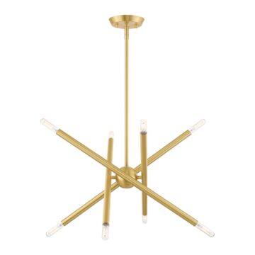 Soho 8-Light Chandelier in Satin Brass
