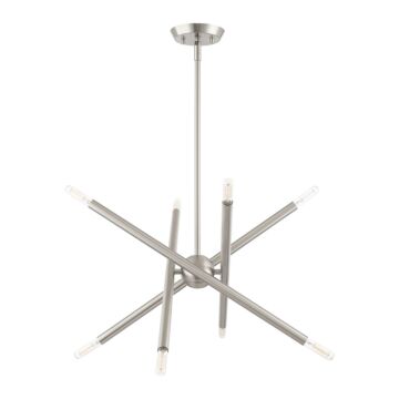 Soho 8-Light Chandelier in Brushed Nickel