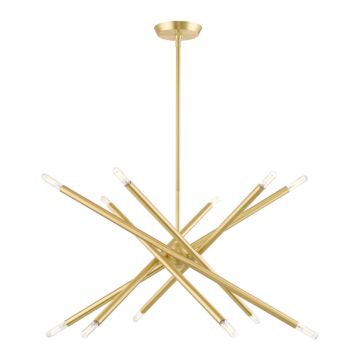 Soho 12-Light Chandelier in Satin Brass