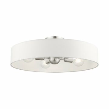 Venlo 4-Light Semi-Flush Mount in Brushed Nickel