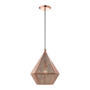 Aberdeen 1-Light Pendant in Rose Gold