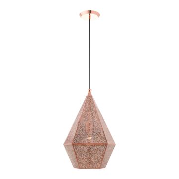 Aberdeen 1-Light Pendant in Rose Gold