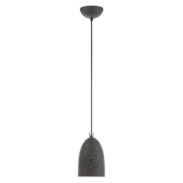 Arlington 1-Light Pendant in Scandinavian Gray w with Brushed Nickels