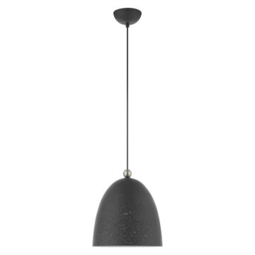 Arlington 1-Light Pendant in Scandinavian Gray w with Brushed Nickels