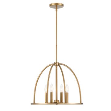 Abbott Four Light Chandelier in Vibrant Gold by Crystorama