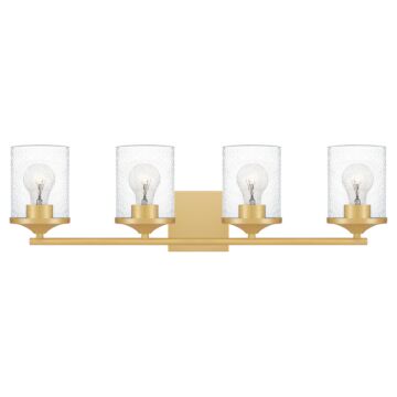 Abner Four Light Bath in Aged Brass by Quoizel