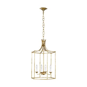 Bantry House Four Light Pendant in Antique Gild by Visual Comfort Studio
