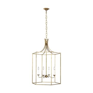 Bantry House Four Light Pendant in Antique Gild by Visual Comfort Studio