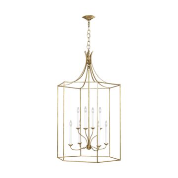 Bantry House Eight Light Chandelier in Antique Gild by Visual Comfort Studio