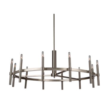 Artcraft Encore 12-Light Chandelier in Polished Nickel