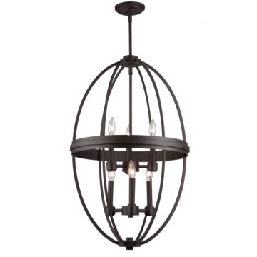 Artcraft Roxbury 6 Light Chandelier in Oil Rubbed Bronze