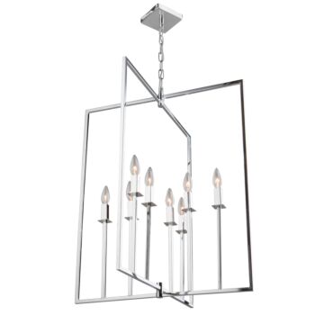 Artcraft Allston 8-Light Chandelier in Chrome