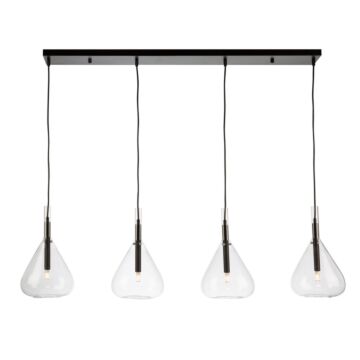 Conic 4-Light Island Pendant in Black