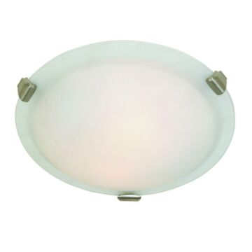 Artcraft Clip Flush 3-Light Ceiling Light in Brushed Nickel