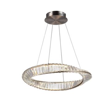Stella LED Pendant in Satin Nickel