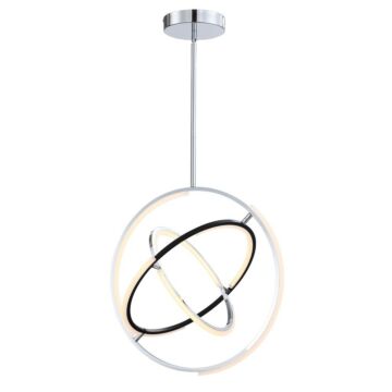 Trilogy LED Pendant in Polished Nickel