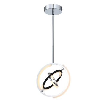 Trilogy LED Pendant in Polished Nickel