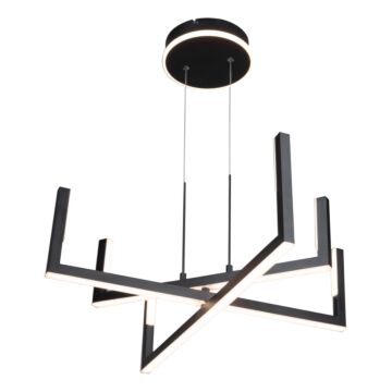 Silicon Valley Collection Integrated LED Chandelier in Black