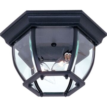 Artcraft Classico 2-Light Outdoor Ceiling Light in Black