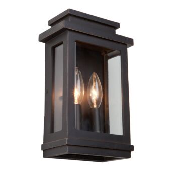 Artcraft Freemont 2-Light Outdoor Wall Light in Oil Rubbed Bronze