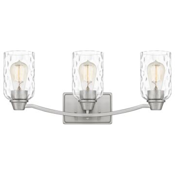 Acacia Three Light Bath in Brushed Nickel by Quoizel