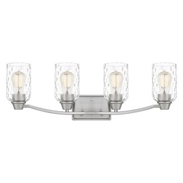 Acacia Four Light Bath in Brushed Nickel by Quoizel