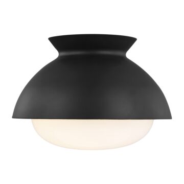 Lucerne One Light Flush Mount in Midnight Black by Visual Comfort Studio